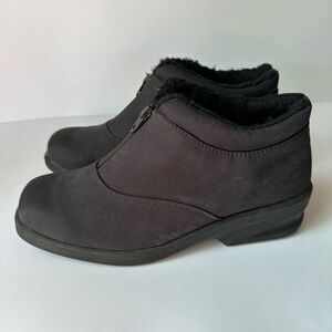 Toe Warmers Micha Ankle Zipper Fleece Lined Winter Boots Size 10 Women’s